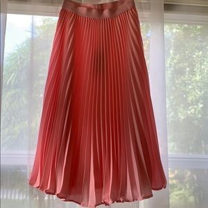 Pink Pleated Skirt